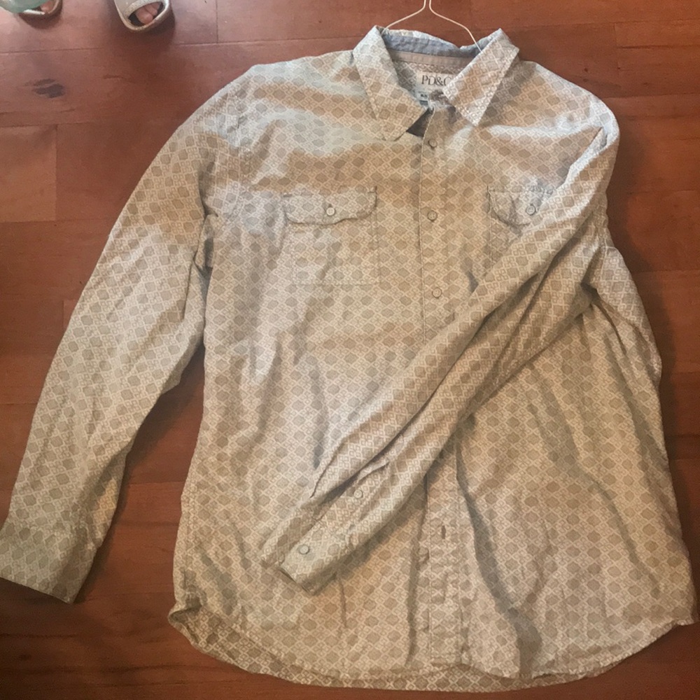 PD&C patterned button down